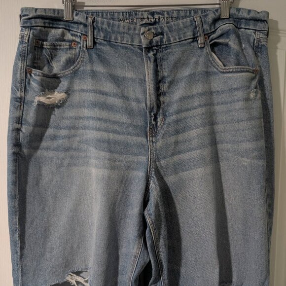 NEW AE | Stretch Curvy Super High-Waisted Baggy Straight Jean (20-Reg) - Picture 10 of 12